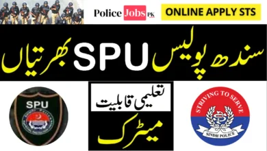 SPU Sindh Police Jobs Advertisement Online Apply