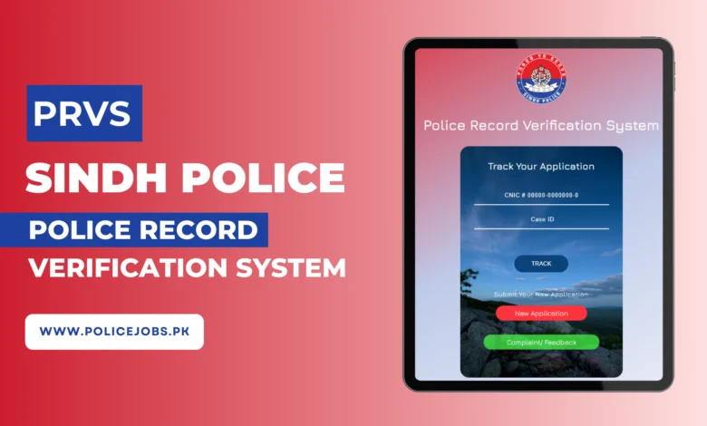 PRVS Sindh Police Gov PK