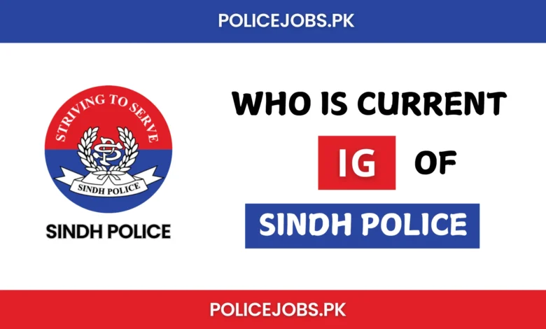 Current IG Sindh Police