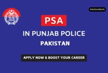 PSA in Punjab Police Pakistan
