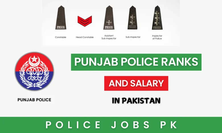Punjab Police Ranks and Salary in Pakistan