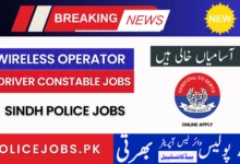 Sindh Police Wireless Operator and Driver Constable Jobs 2025