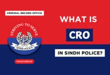 What is CRO in Sindh Police